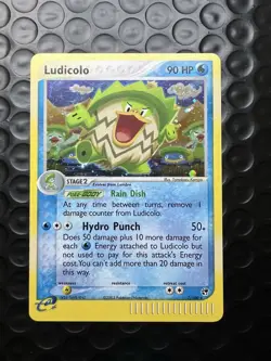 Pokemon Ludicolo 90 HP Holo Rare 7/100 EX Sandstorm English 2003 TCG - LP - Image 1