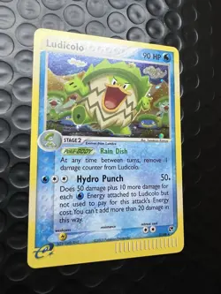 Pokemon Ludicolo 90 HP Holo Rare 7/100 EX Sandstorm English 2003 TCG - LP - Image 2