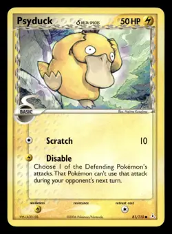 Psyduck 81/110 Common Holon Phantoms Delta Species Pokemon LP - Image 1