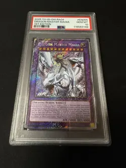 Yu-Gi-Oh! Dragon Master Magia RA04-EN055 1st Ed Platinum Secret Rare(PSR) PSA 10 - Image 2