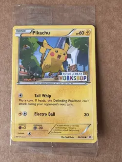 Build a Bear Pokemon Card Pikachu Promo Trading Card TCG SEALED NEW - Image 5