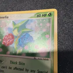 Pokemon TCG Roselia EX Dragon 2003 Holo Rare Card 9/97 SWIRL - Image 4