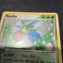 Pokemon TCG Roselia EX Dragon 2003 Holo Rare Card 9/97 SWIRL - Image 5