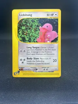 Lickitung 090/147 Aquapolis Pokemon TCG Card LP+ - Image 1
