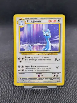 Dragonair 18/102 Rare Base Set Pokemon Card WOTC LP EXCELLENT - Image 1