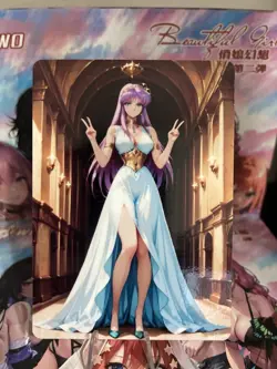 Non-Holo Beautiful Waifu Card Goddess Story CCG Anime Waifu Double Sided - Image 1
