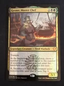 1x Foil Gyome, Master Chef (005) Commander 2021 LP MTG Magic the Gathering x1 - Image 1