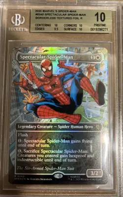 BGS 10 Magic the Gathering Spectacular Spider-Man Textured Foil 0240 Marvel - Image 1