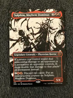 Magic MTG - Solphim, Mayhem Dominus (Showcase) - Phyrexia: All Will Be One - Image 1
