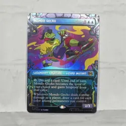 Magic: The Gathering Mondo Gecko Legendary Creature Foil Rare TMNT M0231 - Image 1