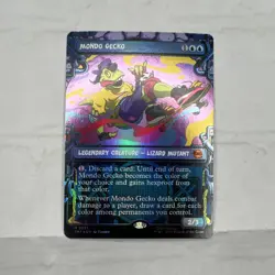 Magic: The Gathering Mondo Gecko Legendary Creature Foil Rare TMNT M0231 - Image 2