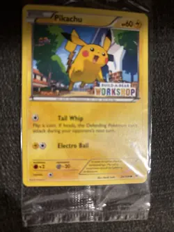 Build a Bear Pokemon Card Pikachu Promo Trading Card TCG SEALED NEW - Image 1