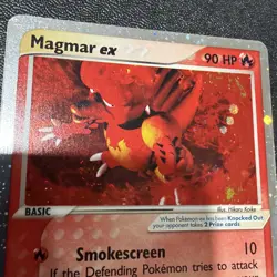 Magmar ex 100/109 Ruby and Sapphire 2003 Holo Pokemon TCG - SWIRLU - Image 2