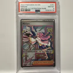 2023 Pokemon Scarlet and Violet Base Set Alt Art Full NM Miriam #251 /198 PSA 8 - Image 1