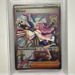 2023 Pokemon Scarlet and Violet Base Set Alt Art Full NM Miriam #251 /198 PSA 8 - Image 3