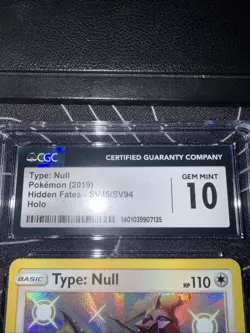 Pokemon TCG Type: Null 2019 Hidden Fates SV45/SV94 Holo Gem Mint - Image 4