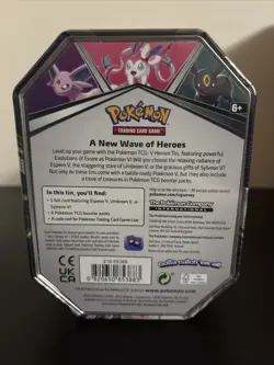 Pokemon TCG Sylveon V Heroes Tin Evolving Skies Full Wrap - Image 3