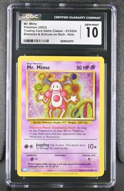 Mr. Mime *CGC 10* Holo *Classic Collection* #13 * Pokemon - Image 1