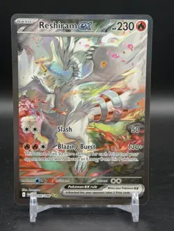 Reshiram ex 166/086 Special Illustration Rare White Flare English Pokemon NM - Image 1