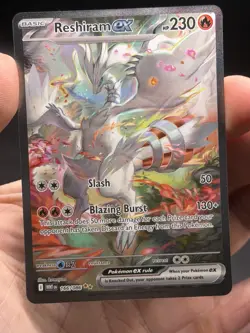 Reshiram ex 166/086 Special Illustration Rare White Flare English Pokemon NM - Image 3