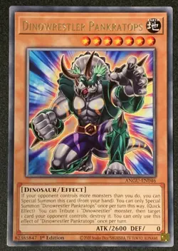 Dinowrestler Pankratops - ANGU-EN046 - Rare - 1st Edition Yugioh - Image 1