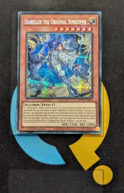 MP25-EN063 Diabellze the Original Sinkeeper Prismatic Secret Rare 1st Ed YuGiOh - Image 1