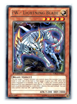 ZW - Lightning Blade - CBLZ-EN005 - Rare - 1st Edition - Yugioh - Image 1