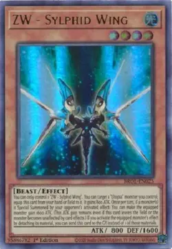 ZW - Sylphid Wing - BROL-EN025 - Ultra Rare 1st Edition Yugioh - Image 1