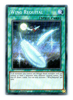Wing Requital - BROL-EN016 - Secret Rare - 1st Edition - Yugioh - Image 1