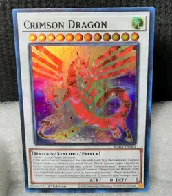 Yu-Gi-Oh! Crimson Dragon *SUPER RARE* RA04-EN061 1st Edition NM/M - Image 1