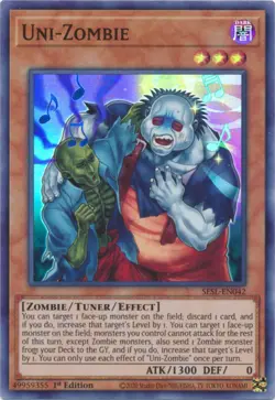 Uni-Zombie - SESL-EN042 - Super Rare - 1st Edition Near Mint Yugioh Card - Image 1