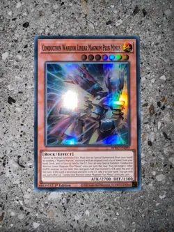 Yugioh Conduction Warrior Linear Magnum Plus Minus BPRO-EN099 Super 1st Ed NM-M - Image 3