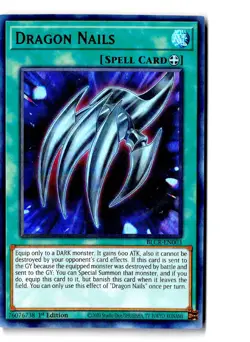 Dragon Nails BLCR-EN003 Battles of Legend: Crystal Revenge Yu-Gi-Oh LP - Image 1
