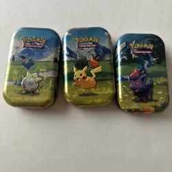 Ascended Heroes Mini Tin EMPTY Lot Of 3 Tins - Pokemon Trading Card Game TCG - Image 1