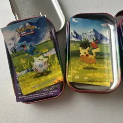 Ascended Heroes Mini Tin EMPTY Lot Of 3 Tins - Pokemon Trading Card Game TCG - Image 4