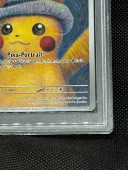 Pokemon x Van Gogh Pikachu with Grey Felt Hat Promo card SVP EN 085 #085 PSA 10 - Image 2