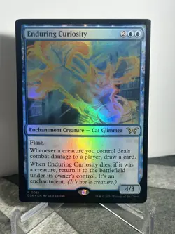 Enduring Curiosity [Duskmourn: House of Horror] Foil MTG # 0051 NM PACK FRESH - Image 1