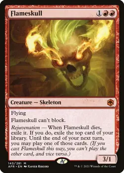 MTG Flameskull Adventures in the Forgotten Realms Mythic Rare NM - Image 1