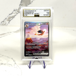 Pokemon SV 151 Secret Charizard EX 199/165 AGS Gem-MT 10 FA Holo SIR Rare 2023 - Image 1