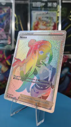Nessa 196/185 Vivid Voltage NM Full Art Secret Rainbow Rare Pokemon Card - Image 1