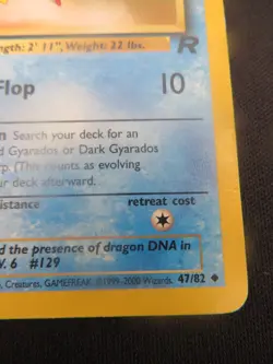 Magikarp unlimited Team rocket Uncommon 47/82 - WOTC Pokemon LP - Image 5