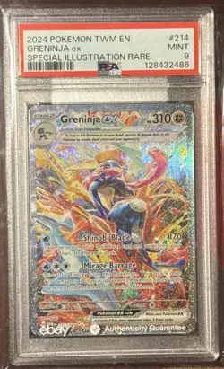 2024 POKEMON TWILIGHT MASQUERADE SPECIAL ILLUSTRATION RARE GRENINJA EX PSA 9 - Image 1