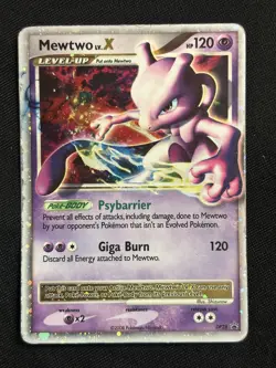 Mewtwo LV.X DP28 Diamond and Pearl Promos Heavily Played Pokemon Card - Image 1
