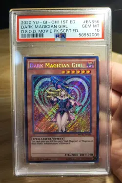 Yugioh Dark Magician Girl MVP1-ENS56 1st Edition Secret Rare PSA 10 - Image 1