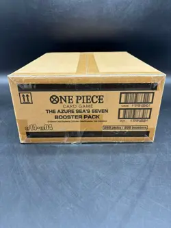 One Piece OP14-EB04 The Azure Sea's Seven English 12 Booster Box Case Sealed - Image 1