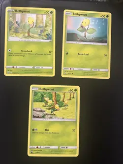 Pokemon TCG Bellsprout Lot Of 3 Cards From Various Sets Nm - Image 1
