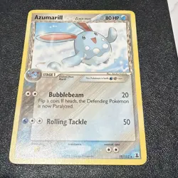 Pokemon Card Azumarill (Delta Species) 19/113 Delta Species Regular 2005 LP - Image 1