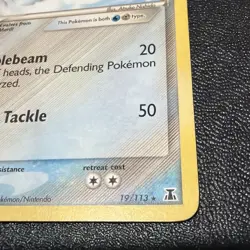 Pokemon Card Azumarill (Delta Species) 19/113 Delta Species Regular 2005 LP - Image 5