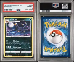 2025 POKEMON M24 EN-MCDONALD'S COLL #009 UMBREON PSA 8 - Image 1