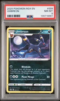 2025 POKEMON M24 EN-MCDONALD'S COLL #009 UMBREON PSA 8 - Image 2
